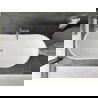 Mexen Montana freestanding bathtub 180 x 90 cm, white, brushed nickel drain - 52011809000-97