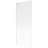 Mexen Next L Bath Screen Single-Leaf 80 x 150 cm, Stripes, White - 895-080-000-03-09-20