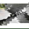 Mexen Montana freestanding bathtub 180 x 90 cm, white/black, white overflow - 52011809075-20