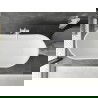 Mexen Montana freestanding bathtub 180 x 90 cm, white/black, white overflow - 52011809075-20