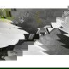Mexen Montana freestanding bathtub 180 x 90 cm, white/black, golden overflow - 52011809075-50