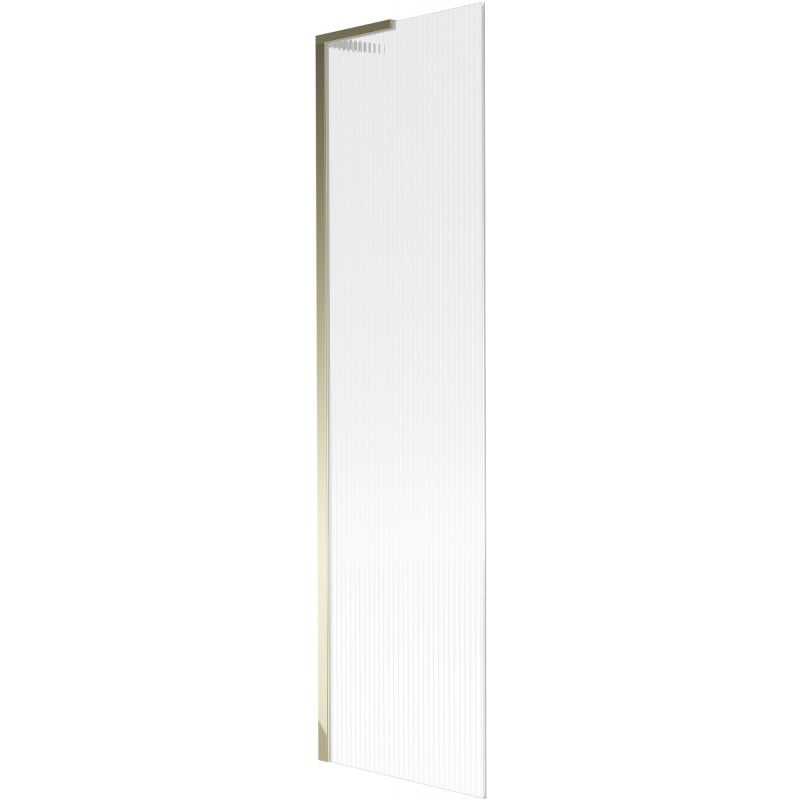 Mexen Next L 1-wing bath screen 50 x 150 cm, stripes, gold - 895-050-000-03-09-50
