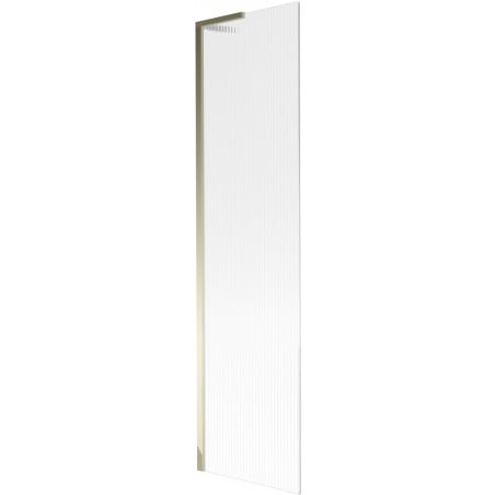 Mexen Next L 1-wing bath screen 50 x 150 cm, stripes, gold - 895-050-000-03-09-50