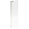 Mexen Next L Bath Screen 1-Panel 60 x 150 cm, Striped, Gold - 895-060-000-03-09-50