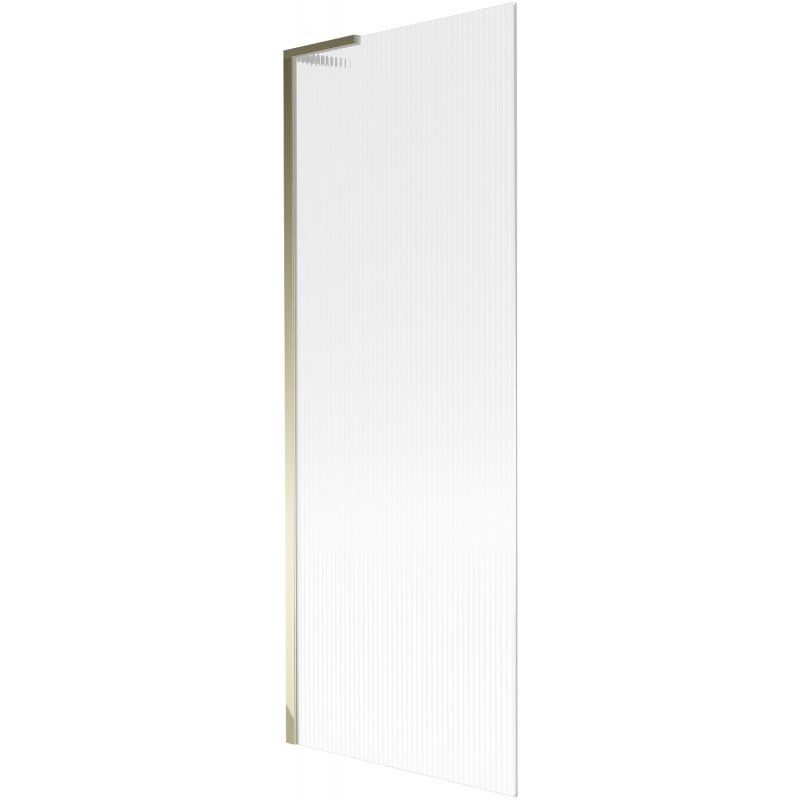 Mexen Next L bath screen 1-wing 70 x 150 cm, stripes, gold - 895-070-000-03-09-50