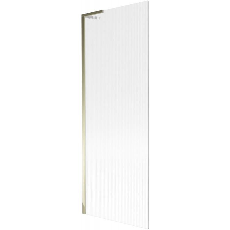 Mexen Next L bathtub screen 1-winged 70 x 150 cm, stripes, gold - 895-070-000-03-09-50