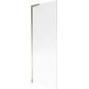 Mexen Next L bathtub screen 1-winged 70 x 150 cm, stripes, gold - 895-070-000-03-09-50