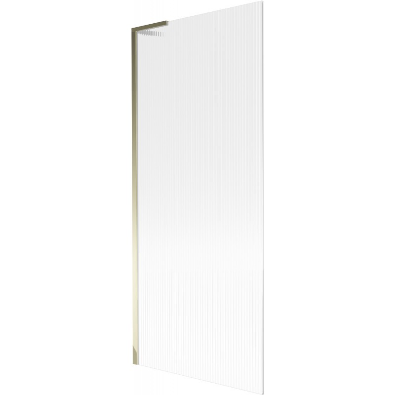 Mexen Next L 1-wing Bathtub Screen 80 x 150 cm, Stripes, Gold - 895-080-000-03-09-50