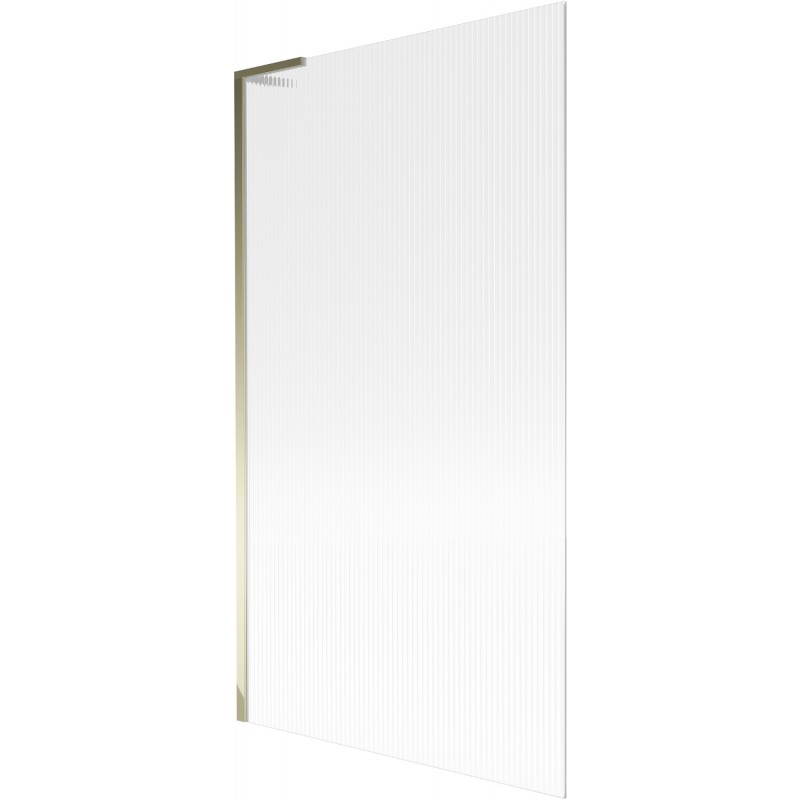 Mexen Next L bathtub screen 1-wing 100 x 150 cm, stripes, gold - 895-100-000-03-09-50