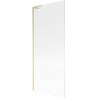 Mexen Next L single-panel bath screen 80 x 150 cm, striped, gold brushed - 895-080-000-03-09-55
