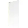Mexen Next L Single-Panel Shower Screen 90 x 150 cm, Striped, Brushed Gold - 895-090-000-03-09-55