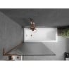 Mexen Next L 1-wing Bathtub Screen 90 x 150 cm, Stripes, Rose Gold - 895-090-000-03-09-60