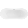 Mexen Celia freestanding bathtub 170 x 75 cm, white, chrome overflow - 52331707500-01