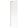 Mexen Next L bathtub screen 1-panel 60 x 150 cm, stripes, brushed copper - 895-060-000-03-09-65