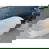 Mexen Luna freestanding bathtub 150 x 75 cm, white, rose gold overflow - 52031507500-60
