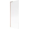 Mexen Next L bathtub screen 1-wing 70 x 150 cm, stripes, brushed copper - 895-070-000-03-09-65