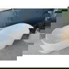 Mexen Luna freestanding bathtub 150 x 75 cm, white, brushed gun gray overflow - 52031507500-66