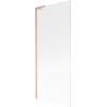 Mexen Next L bathtub screen 1-wing 80 x 150 cm, stripes, brushed copper - 895-080-000-03-09-65