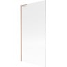 Mexen Next L Bath Screen 1-Panel 90 x 150 cm, Stripes, Brushed Copper - 895-090-000-03-09-65