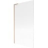 Mexen Next L Bathtub Screen 1-Panel 100 x 150 cm, Stripes, Brushed Copper - 895-100-000-03-09-65