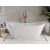 Mexen Celia 170 x 75 cm Freestanding Bath, White, Brushed Copper Overflow - 52331707500-65