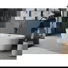 Mexen Luna freestanding bathtub 180 x 80 cm, white, black overflow - 52031808000-70