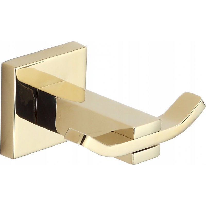 Mexen Vane double towel hook, Gold - 7020935-50
