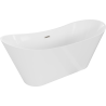 Mexen Celia freestanding bathtub 170 x 75 cm, white, brushed nickel overflow - 52331707500-97