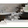 Mexen Celia freestanding bathtub 170 x 75 cm, white/black, chrome overflow - 52331707575-01