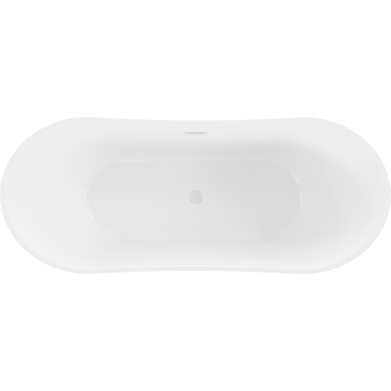 Mexen Celia freestanding bathtub 170 x 75 cm, white/black, white overflow - 52331707575-20