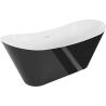 Mexen Celia freestanding bathtub 170 x 75 cm, white/black, white overflow - 52331707575-20