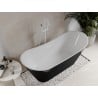 Mexen Celia freestanding bathtub 170 x 75 cm, white/black, white overflow - 52331707575-20