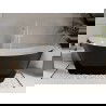 Mexen Celia freestanding bathtub 67 x 29.5 in, white/black, white overflow - 52331707575-20