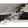 Mexen Celia freestanding bathtub 170 x 75 cm, white/black, brushed gold drain - 52331707575-55