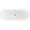 Mexen Celia freestanding bathtub 170 x 75 cm, white/black, black overflow - 52331707575-70