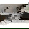 Mexen Celia freestanding bathtub 170 x 75 cm, white/black, black overflow - 52331707575-70