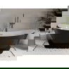 Mexen Celia freestanding bathtub 170 x 75 cm, white/black, gun metal overflow - 52331707575-95