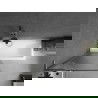 Mexen Next L bathtub screen 1-panel 80 x 150 cm, stripes, gun gray brushed - 895-080-000-03-09-66