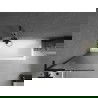 Mexen Next L bathtub screen 1-wing 60 x 150 cm, stripes, black - 895-060-000-03-09-70