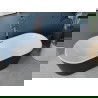 Mexen Luna freestanding bathtub 160 x 75 cm, white/black, brushed bronze overflow - 52031607575-65