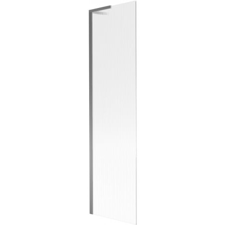 Mexen Next L Bathtub Screen 1-Panel 50 x 150 cm, Stripes, Gun Metal - 895-050-000-03-09-95