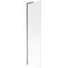 Mexen Next L Bathtub Screen 1-Panel 50 x 150 cm, Stripes, Gun Metal - 895-050-000-03-09-95