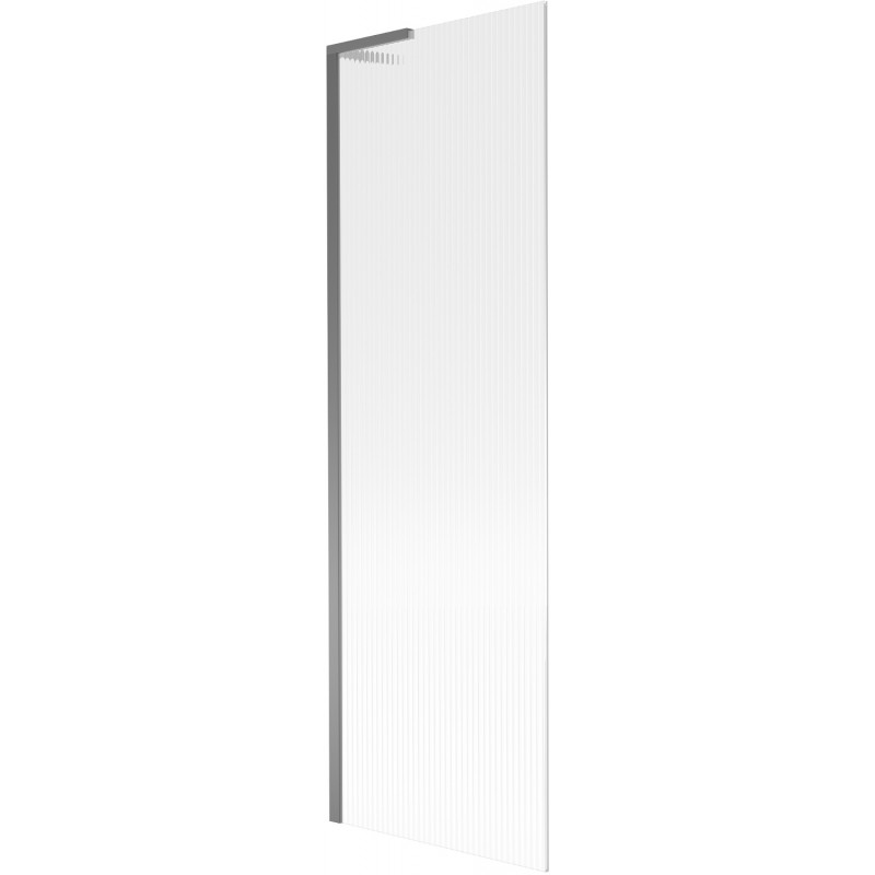 Mexen Next L Bath Screen 1-Panel 60 x 150 cm, Stripes, Gun Metal - 895-060-000-03-09-95
