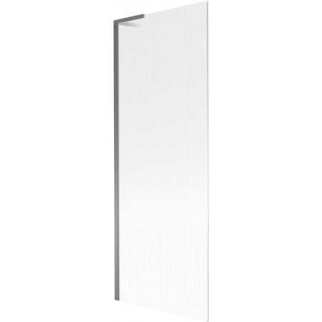 Mexen Next L bathtub screen 1-wing 70 x 150 cm, stripes, gun metal - 895-070-000-03-09-95