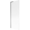 Mexen Next L bathtub screen 1-wing 70 x 150 cm, stripes, gun metal - 895-070-000-03-09-95