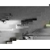 Mexen Next L bath screen 1-wing 80 x 150 cm, stripes, gun metal - 895-080-000-03-09-95