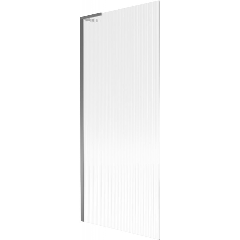 Mexen Next L 1-wing bath screen 80 x 150 cm, stripes, gun metal - 895-080-000-03-09-95