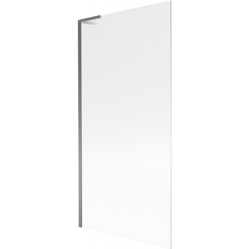 Mexen Next L 1-wing bath screen 90 x 150 cm, stripes, gun metal - 895-090-000-03-09-95