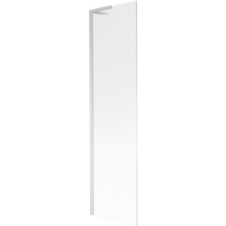 Mexen Next L bathtub screen 1-wing 50 x 150 cm, stripes, brushed nickel - 895-050-000-03-09-97