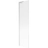 Mexen Next L bathtub screen 1-wing 50 x 150 cm, stripes, brushed nickel - 895-050-000-03-09-97